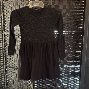 Cat & Jack Black Long Sleeve Casual Dress